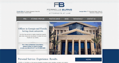 Desktop Screenshot of ferrelleburnslaw.com